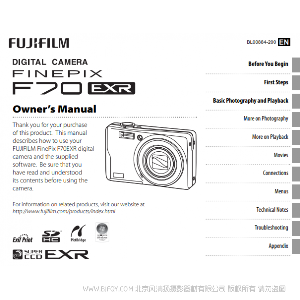富士F75EXR F70exr 數(shù)碼照相機(jī) owner manual Fujifilm說(shuō)明書下載 使用手冊(cè) pdf 免費(fèi) 操作指南 如何使用 快速上手