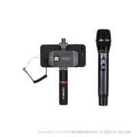 科嘜 Comica CVM-WS50(H)創(chuàng)意型 手機專用 無線麥克風 6頻道  無級音量可調(diào) 鋰電池 LCD點陣屏  一體式金屬材質(zhì)手機夾  直播 美妝博主  吃播