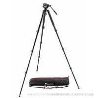 曼富圖 MVK500AQ MVH500AH云臺(tái)+535鋁合金腳架液壓攝像套裝
