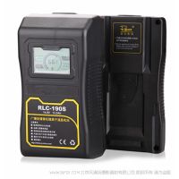 影宸 Rolux RLC-190S V口電池 適用單反相機(jī)攝像機(jī)監(jiān)視器led燈供電系統(tǒng)供電鋰電池 適用于索尼V口 含LCD顯示屏