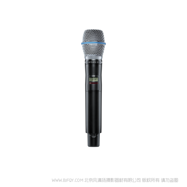 Shure 舒爾 AD2/B87A 手持式無(wú)線話筒發(fā)射機(jī) 音頻質(zhì)量和射頻性能，外加寬調(diào)諧、高密度模式和加密功能