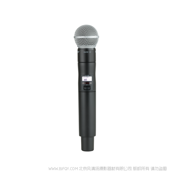 Shure ULXD2/SM58 SM58話筒配備ULXD2手持式發(fā)射機(jī) ULX-D數(shù)字無線系統(tǒng)之SM58A手持式無線發(fā)射機(jī)。