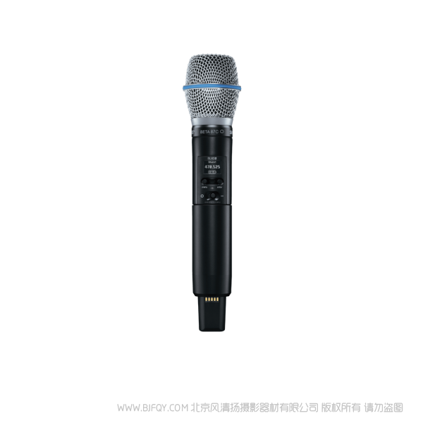Shure 舒爾 SLXD2/B87C 配備Beta®87C話筒頭的手持式發(fā)射機 SLXD24CN/B87C 收發(fā)套裝