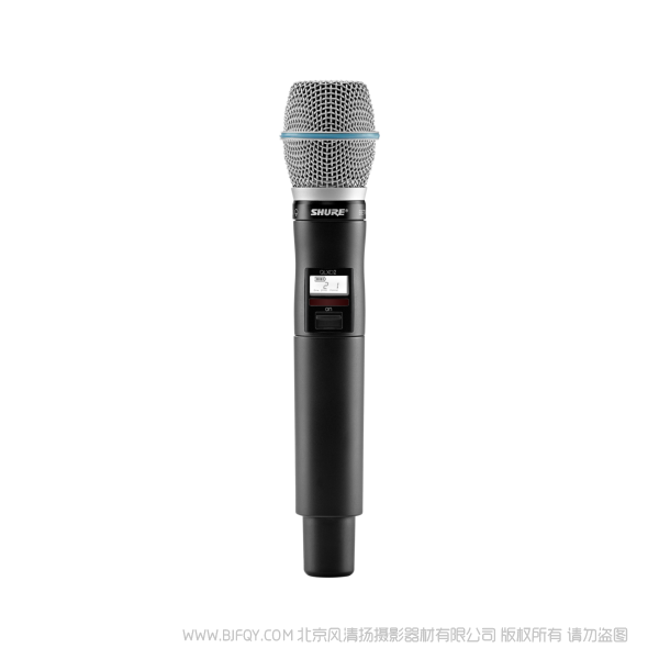 Shure 舒爾 QLXD2/B87A QLXD24/BETA87A話筒配備QLXD2手持式發(fā)射機 QLX-D™數字無線系統(tǒng)之手持式無線發(fā)射機。