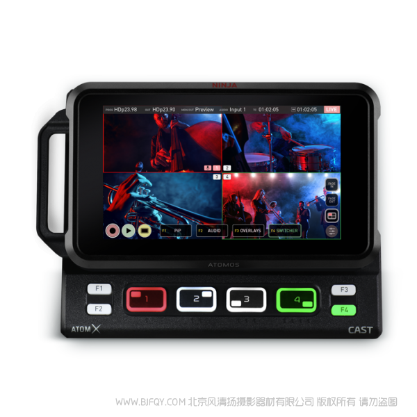AtomX CAST 阿童木 直播切換臺(tái) 推流器 支持 ninja V 忍者5
