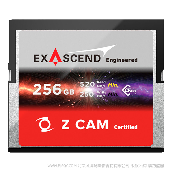 Z CAM™ ExAscend CFast 2.0 256GB 存儲(chǔ)卡
