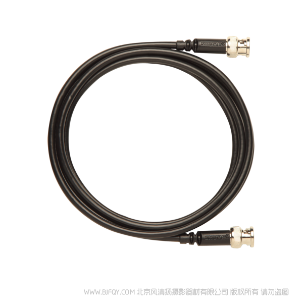 舒爾 Shure UA806 同軸電纜，BNC-BNC，RG58C/U型，50Ω，長6英尺（2米）。