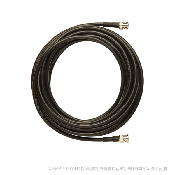舒爾 Shure UA825 同軸電纜 BNC-BNC，RG8X/U型，50Ω，長25英尺（7.5米）。