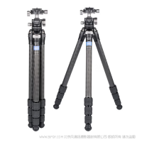 CAVIX 凱唯斯  W254D1C 碳纖維三腳架無中軸低角度拍攝低重心云臺球頭單反相機(jī)拍鳥