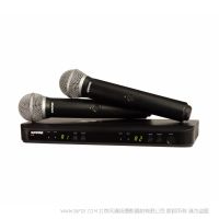 Shure 舒爾 BLX288/PG58 具有兩個PG58手持發(fā)射器的無線雙人聲系統(tǒng) 無線手持一拖二麥克風