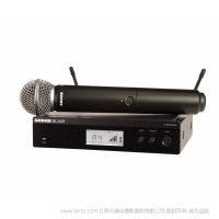 Shure 舒爾 BLX24R/SM58 帶SM58的無(wú)線機(jī)架式人聲系統(tǒng) 可安裝機(jī)柜 無(wú)線手持一拖一麥克風(fēng)套包