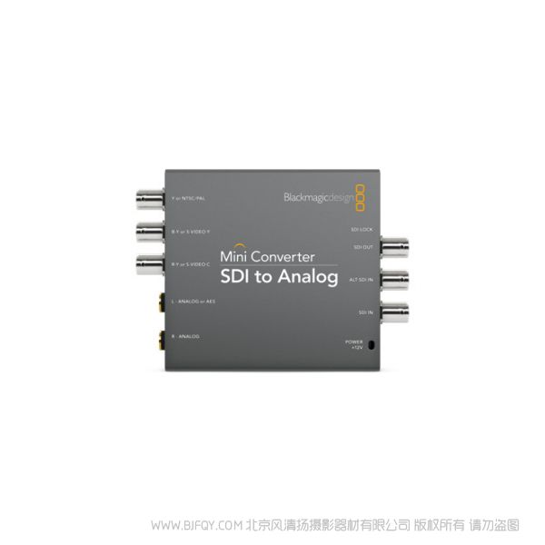 BMD Mini Converter SDI to Analog  將SD和HD-SDI轉(zhuǎn)換為模擬分量、S-Video或NTSC/PAL復(fù)合信號(hào)