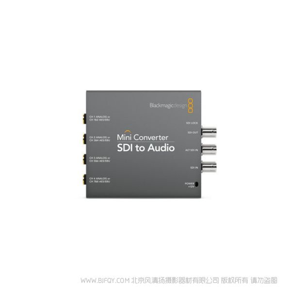 BMD Mini Converter SDI to Audio SD或HD格式（較高可達(dá)1080p60）的SDI信號源上進(jìn)行音頻解嵌的理想之選