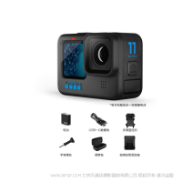 Gopro HERO11 Black 運動攝像機(jī)   電影級的 5.3K60 + 2.7K240 視頻，且可以從視頻中獲取 24.7MP 靜態(tài)照片