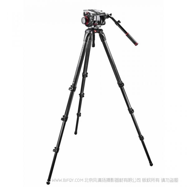 曼富圖 509HD,536K 504HD液壓攝像云臺和536四節(jié)碳纖維攝像三腳架套裝