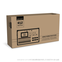 ZOOM R12 MultiTrak 多軌錄音機(jī) 音樂(lè)制作臺(tái)  隨時(shí)隨地制作音樂(lè)的自由 便攜式和電池供電