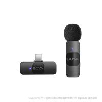 BOYA 博雅 BY-V10 2.4GHz迷你無線麥克風(fēng)系統(tǒng)  USB-C 一拖一