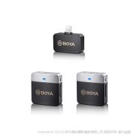 BOYA 博雅 BY-M1V6 2.4GHz雙通道無線麥克風(fēng)系統(tǒng)  MFi認(rèn)證 Lightning 一拖二