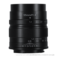 七工匠 7artisans 半畫幅人文 55mm F1.4Ⅰ 中遠(yuǎn)攝人像鏡頭，黃金人像焦段