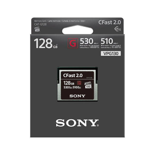 索尼 sony CAT-G128/T SYM CFast存儲卡—G系列 適用于佳能XC10 XC15 1DX2