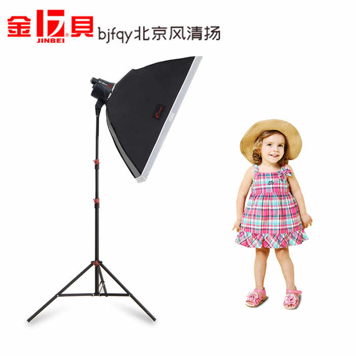 金貝EF60W攝影燈LED外拍燈補(bǔ)光燈淘寶直播視頻常亮光源攝像太陽燈