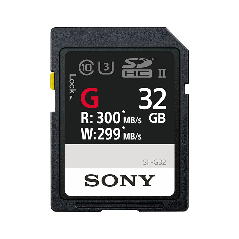 索尼 Sony SF-G32/T1 CN SD存儲(chǔ)卡-G系列 SFG32 高速存儲(chǔ)卡 相機(jī)內(nèi)存卡 讀取300mb 寫入 299mb 微單 全畫幅相機(jī)適用 A7M3 A7R3